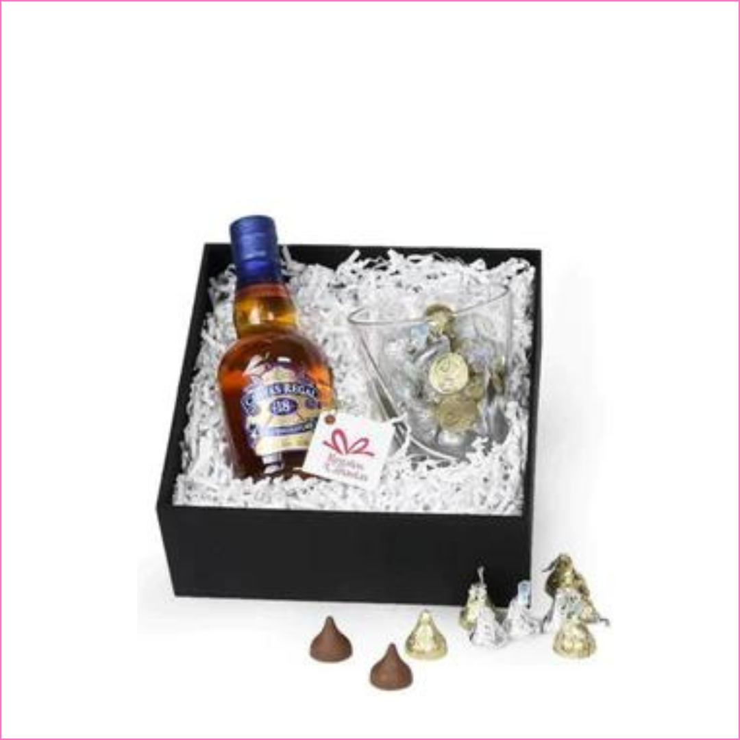 Mini Botella Whisky Chivas Regal 18 años - más caja de regalo